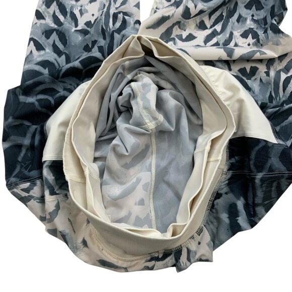 Lululemon Dance To Yoga Pants 10 Pretty Plume Angel Wing Adjustable Waist Crop - Picture 8 of 14